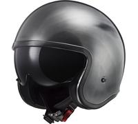 Casco Jet LS2 OF599 Spitfire II Jeans TitanioXL Jeans Titanio
