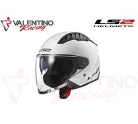 LS2, Casco Moto Jet COPTER II SOLID Gloss White, L