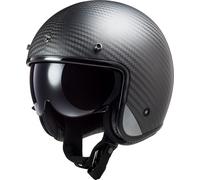LS2 OF601 Bob II Carbon, casco jet L male Nero Opaco