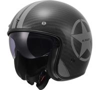 LS2 OF601 Bob II Carbon Star Casco aperto, grigio, taglia M per maschi