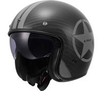 LS2 OF601 Bob II Carbon Star, casco aperto S female Nero/Grigio