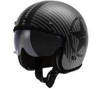 LS2 OF601 BOB II Casco Jet In Carbonio (Nero) Taglia: M (57)