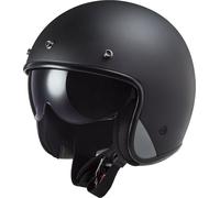 LS2 OF601 Bob II Solid Casco a reazione, nero opaco, Taglia L (59/60)