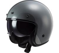 LS2 OF601 Bob Solid Casco Jet, grigio, taglia XS