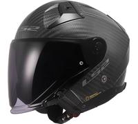 CASCO LS2 OF 603 INFINITY II JET MATT CARBON 06 TG. L 59/60 cm + visiera scura
