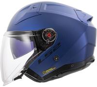 LS2 OF603 Infinity II Solid Casco Jet, Blu opaco, Taglia XXL (63/64)
