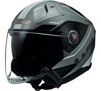 LS2 OF603 Infinity II Veyron, casco jet XS male Grigio/Nero