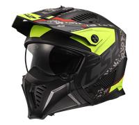LS2 OF606 Drifter Devor nero opaco h-v giallo