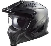 LS2 OF606 Drifter Jeans Casco da trial, Titanio, Taglia S (55/56)