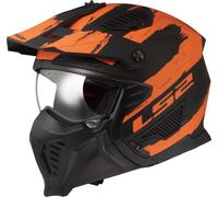 Casco Jet LS2 OF606 Drifter Nero Opaco/ArancioL Nero Opaco,Arancio