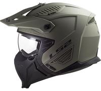LS2 OF606 Drifter Solid, casco modulare M male Oliva Opaco
