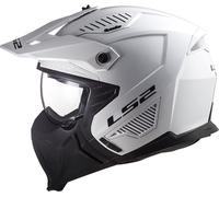 LS2 OF606 Drifter Solid, casco modulare S male Bianco