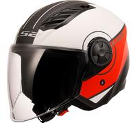 LS2, Casco Moto Jet AIRFLOW II Cover matt white red, XS