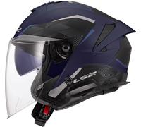 Casco Jet LS2 OF618 Verso II Air Navy Blu L