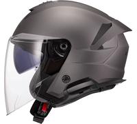LS2 OF618 Verso II Solid, casco aperto XS male Grigio Opaco