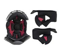LS2 FF327 Challenger C fodera interna e guanciali, nero-rosso, taglia XL