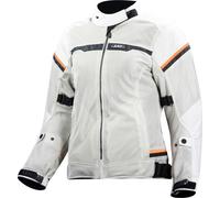 LS2 Riva impermeabile Giacca tessile moto da donna, Grigio/arancione chiaro, Taglia 5XL