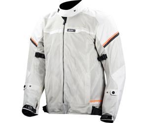 LS2 Riva impermeabile Giacca tessile moto, grigio-arancione, taglia 4XL per maschi