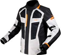 LS2 Scout impermeabile Giacca tessile moto, nero-grigio-arancione, taglia M per maschi
