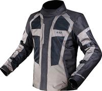 LS2 Scout impermeabile Giacca tessile moto da donna, nero/grigio scuro, Taglia L