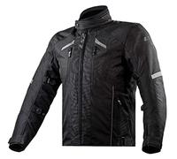 LS2 Serra Evo impermeabile Giacca tessile moto, nero, 3XL