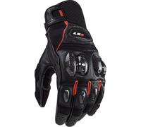 LS2 Spark II, guanti L male Nero/Rosso