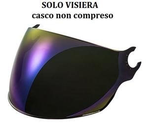 LS2 visiera per Casco JET Airflow II Lunga OF616 trasparente fume iridio scura