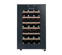 LS28SILENCE Cantinetta portabottiglie, 28 bottiglie, nera - Nouvo