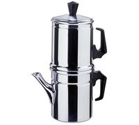 Ilsa Caffettiera Napoletana in Alluminio Puro 99,5 % Con Manico in Bakelite100 % Made in italy - Misura: 1/2 Tazza