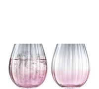 LSA DU02 Dusk, Bicchiere da 425 ml, rosa/grigio, Confezione da 2