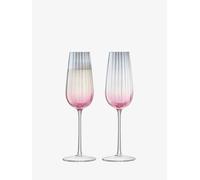 LSA International G1332-09-152 Bicchieri Flute da Champagne per Crepuscolo, Rosa/Grigio, 250 ml, Glass