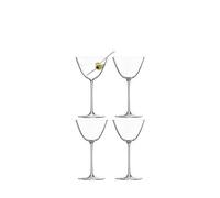 LSA International BG08 BOrough, Bicchiere per Martini, 195 ml, Trasparente, Confezione da 4