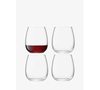 LSA International BG11 BOrough, Bicchiere senza stelo, 455 ml, Trasparente, Confezione da 4