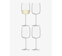 LSA International BG12 BOrough, calice da vino, 380 ml, Trasparente, Confezione da 4