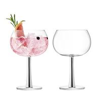 LSA International GN14 Gin, Bicchiere Ballon, 420 ml, platino, Confezione da 2