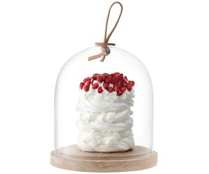 LSA International Ivalo - Cupola con base in frassino, trasparente, trasparente, 15.5 cm