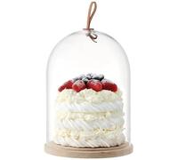 LSA International Ivalo - Cupola con base in frassino. trasparente. trasparente. 28.5 cm
