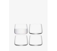 LSA International Metropolitan Vetro senza stelo 360 ml Trasparente, Set di 4, Lavabile in lavastoviglie, MW01