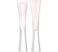 LSA International Moya Flute da Champagne 170 ml Blush x 2, Rosa, 5.5 cm, 2 unità