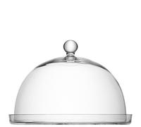 LSA International Piatto e Cupola Vienna 33 cm, Transparente