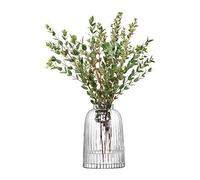 LSA International Pleat Vaso, Transparente, 13.8 x 13.8 x 20.9 cm