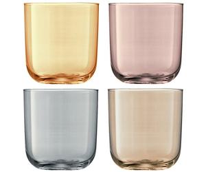 LSA International Polka Metallics Set di 4 Bicchieri