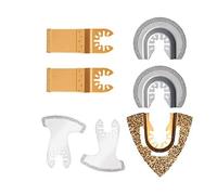 Lsaardth Set di Lame per Sega Oscillante in Metallo Duro Universale 7 Pezzi, Lame Utensile Multifunzione Oscillanti Set Accessori per Utensili Oscillanti