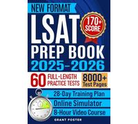 LSAT Prep Book 2025-2026: 60 Full-Length Practice Tests + Training Platform | New Digital Format | Law School Admission Study Plan | Master Logical & Analytical Reasoning for 170+ Score in 28 Days