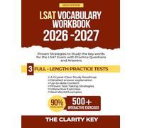 LSAT Vocabulary Workbook 2026-2027: Proven Strategies to Study the key words for the LSAT Exam with Practice Questions and Answers