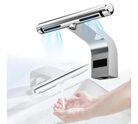 LSBHPPD Asciugamani 2 in 1 Asciugamani Automatico a induzione con Rubinetto con sensore touchless, asciuga Mani Elettrico, con Filtro HEPA, asciuga Mani Jet Air