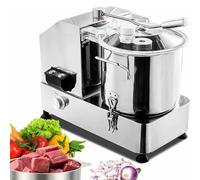 LSBHPPD Commercial Food Processor for Meat, Vegetables, Nuts, Multifunctional Vegetable Chopper, Large Capacity Stainless Steel Food Chopper for Restaurants And Home Kitchens 6L