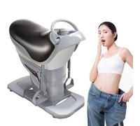 LSBHPPD Macchina Elettrica per Esercizi Addominali per Equitazione, Attrezzatura Portatile per Allenamento in Casa,Palestra,Ufficio,20 velocità,Display LCD,per Vita,Gambe,Fianchi Grey