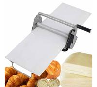 LSBHPPD Sfogliatrice Manuale in Acciaio Inox per Pasta E Pasta Sfoglia - Larghezza 12"/15,5", Spessore Regolabile 0,5 a 27 mm per Prodotti Forno, Croissant, Pasticceria,RS101