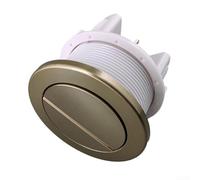 LSDLOUYAQNG Pulsante a Filo Pulsante for WC a Doppio Scarico ad Aria in Ottone Spazzolato Dorato, Elegante e Funzionale